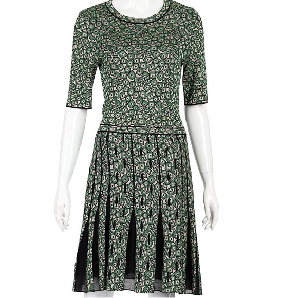 Missoni Green and Black Patterned Mini Dress - Picture 15 of 16